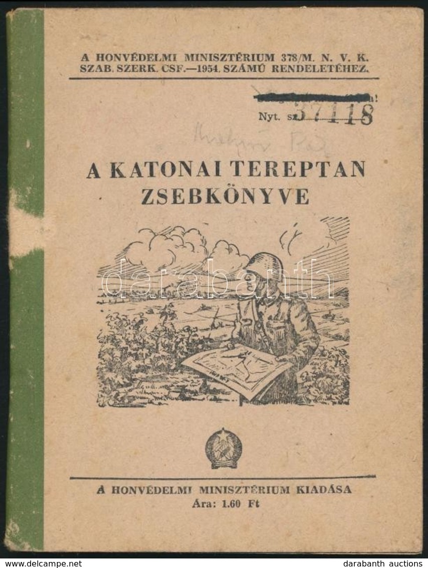 A Katonai Tereptan Zsebkönyve. Sajtó Alá Rendezték: Dr. Rédey István, Horváth Andor, Róbert Ottó. Bp.,1957, Honvédelmi M - Zonder Classificatie