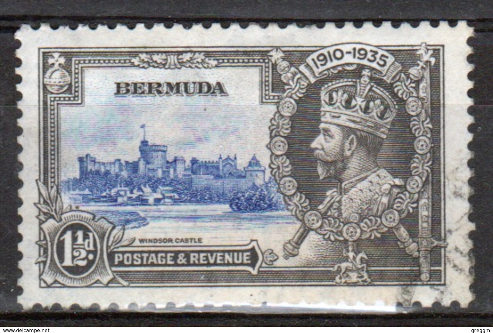 Bermuda George V 1½d Single Stamp From The 1935 Silver Jubilee Set. - Bermuda