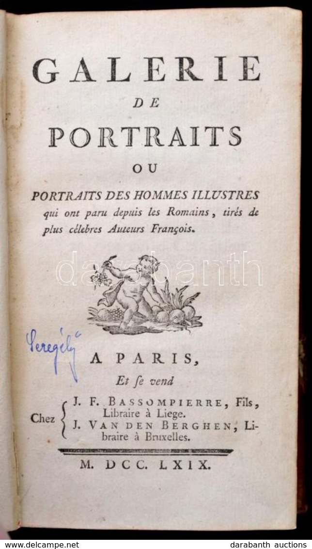 [Honoré Lacombe De Prezel]: Galerie De Portraits Ou Portraits Des Hommes Illustres Qui Ont Paru Depuis Les Romains, Tiré - Zonder Classificatie