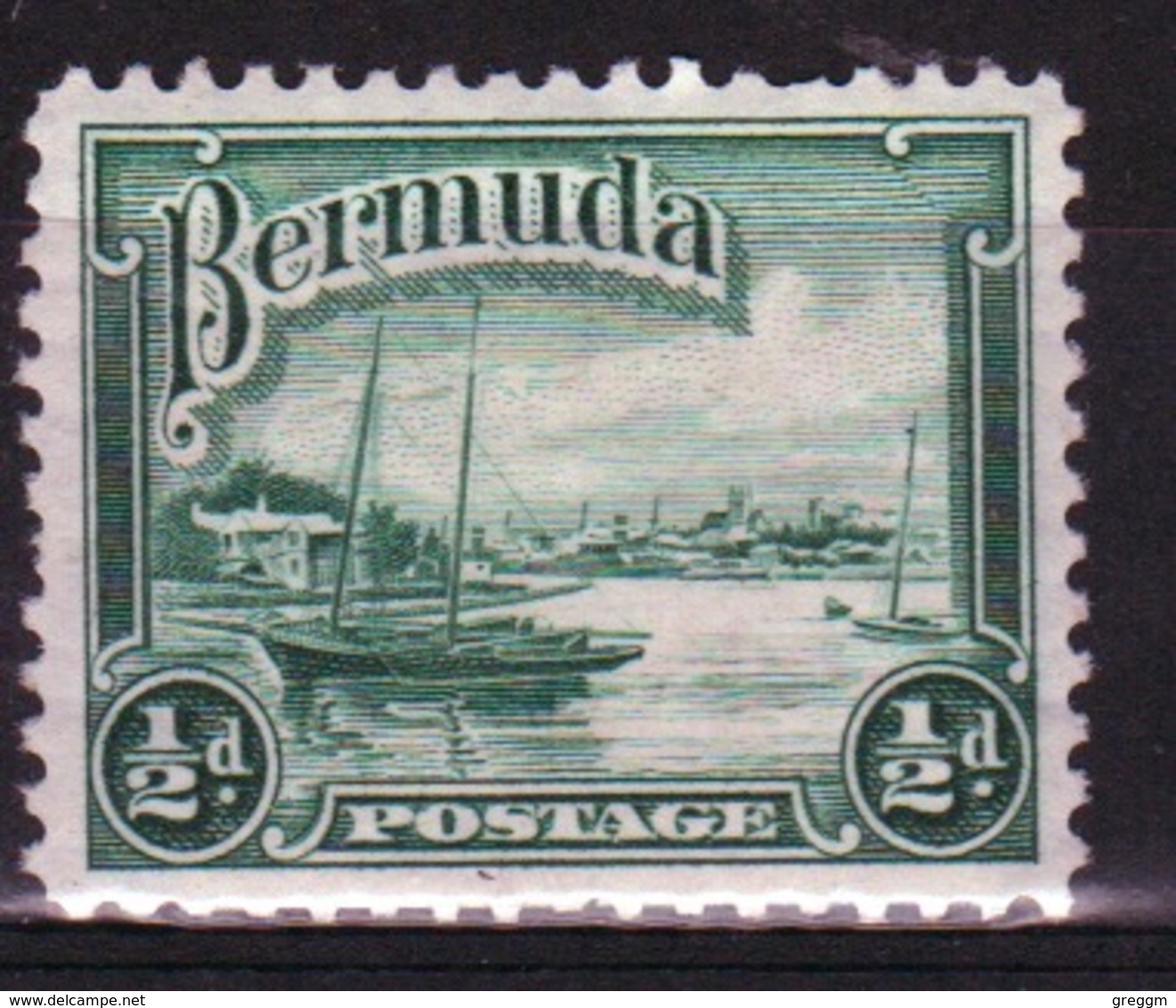 Bermuda George V ½d Single Stamp From The 1936 Definitive Set. - Bermuda