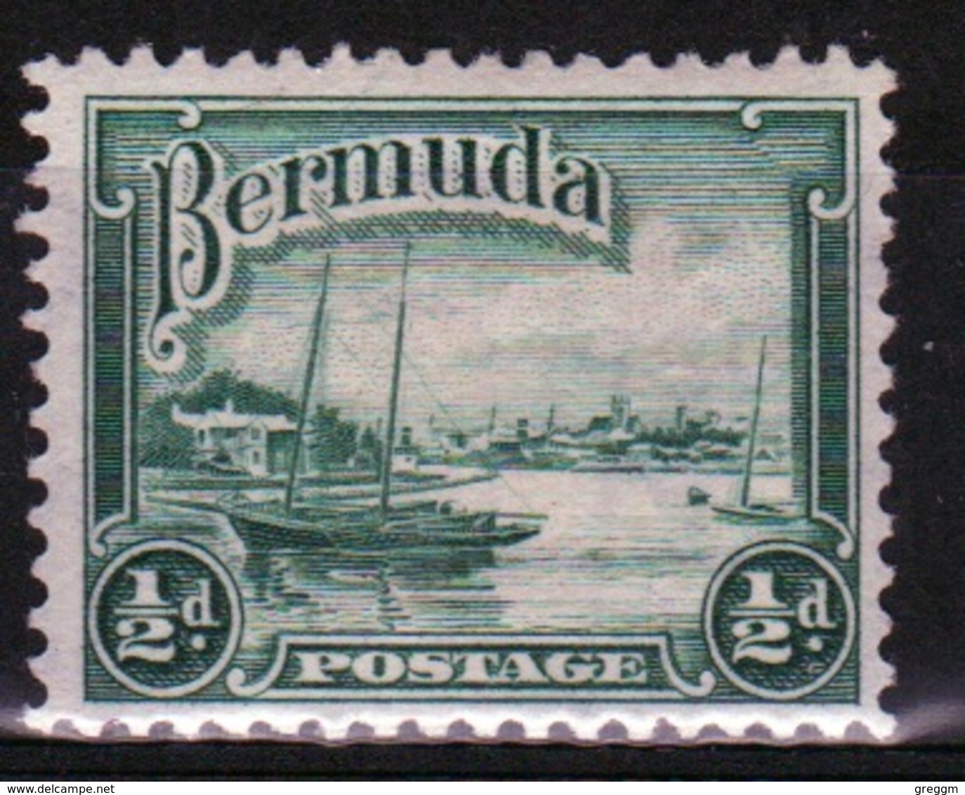 Bermuda George V ½d Single Stamp From The 1936 Definitive Set. - Bermudas