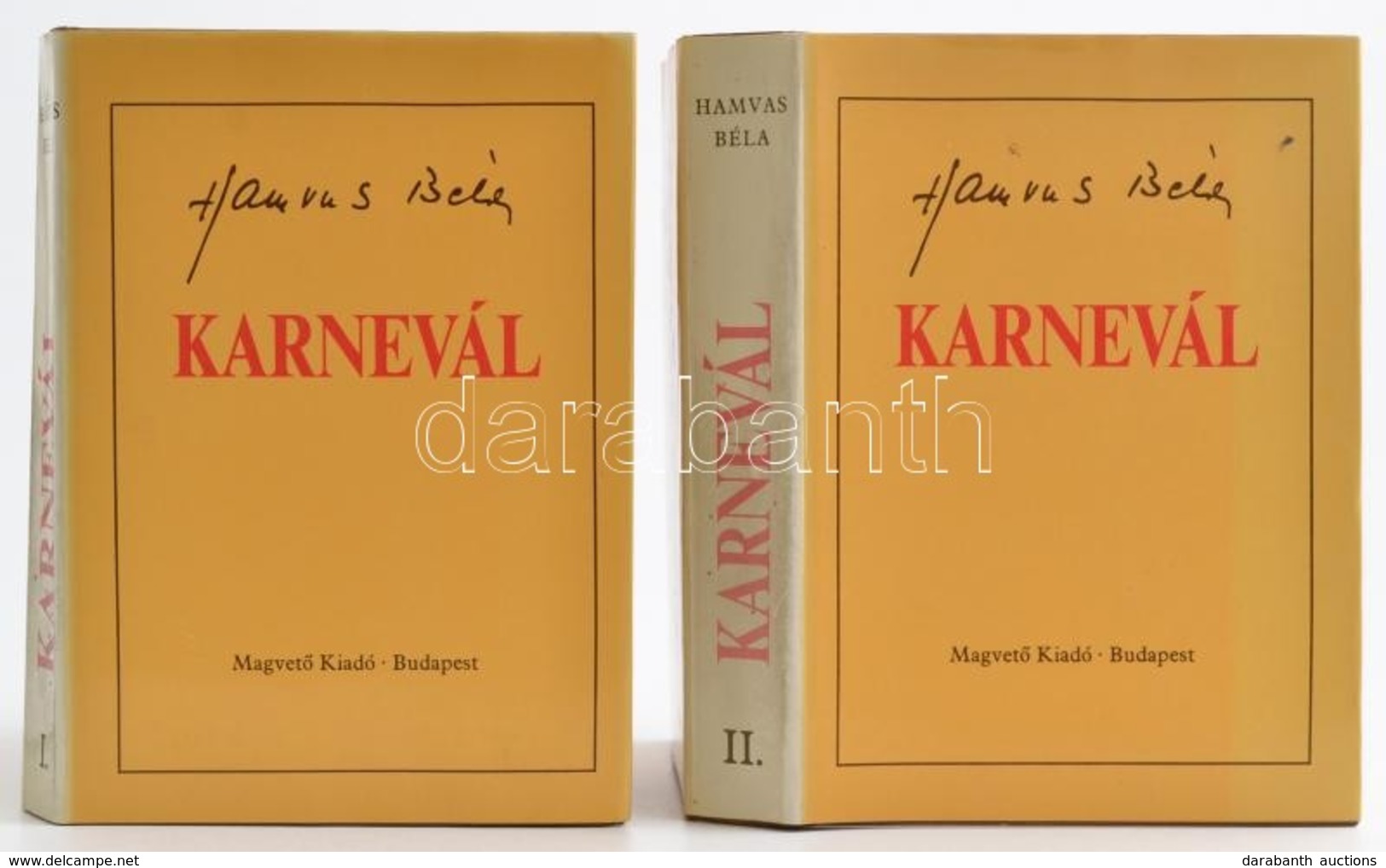 Hamvas Béla: Karnevál I-II. Bp., 1985, Magvető. Kiadói Egészvászon Kötés, Papír Védőborítóval, Jó állapotban. - Zonder Classificatie