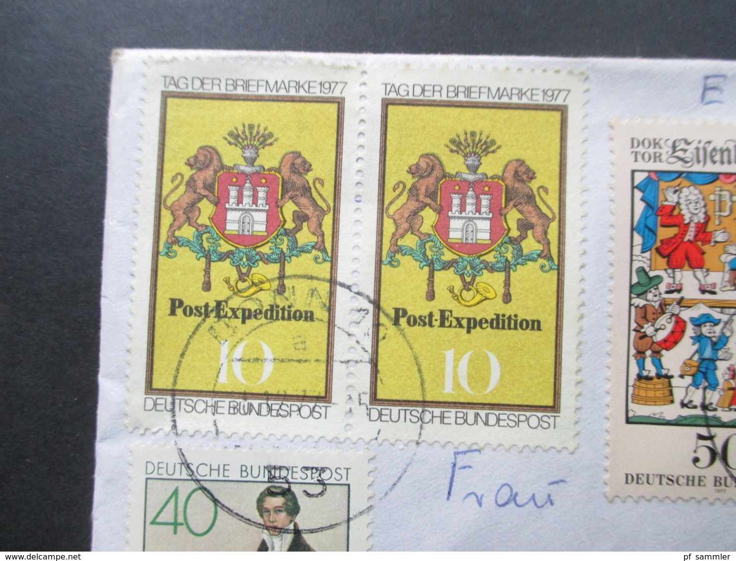 BRD 1977 MiF Einschreiben 5300 Bonn Nach Vernouillet Stempel Non Reclame / Retour A L'Envoyeur Retourbrief - Briefe U. Dokumente