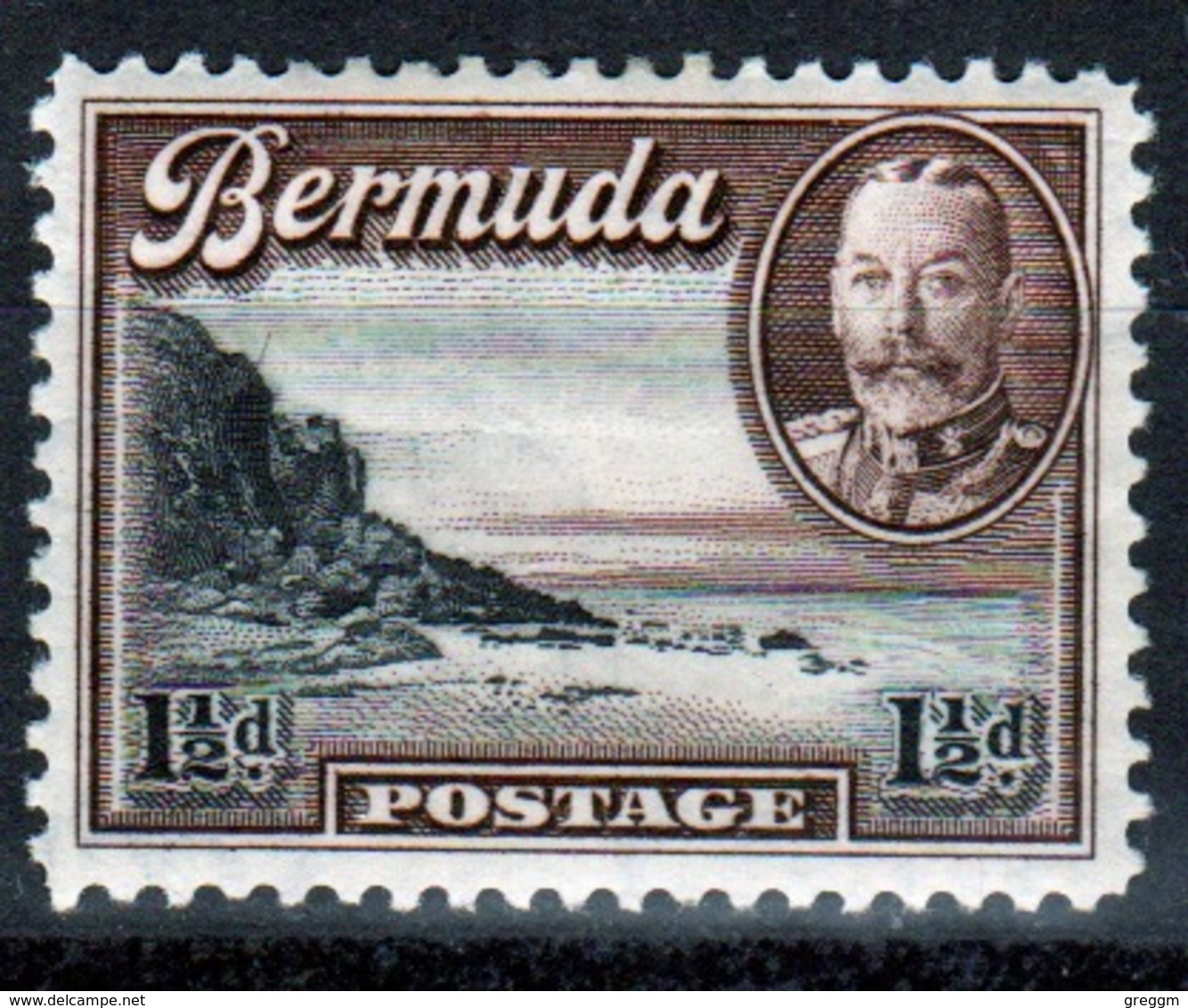 Bermuda George V 1½d Single Stamp From The 1936 Definitive Set. - Bermuda