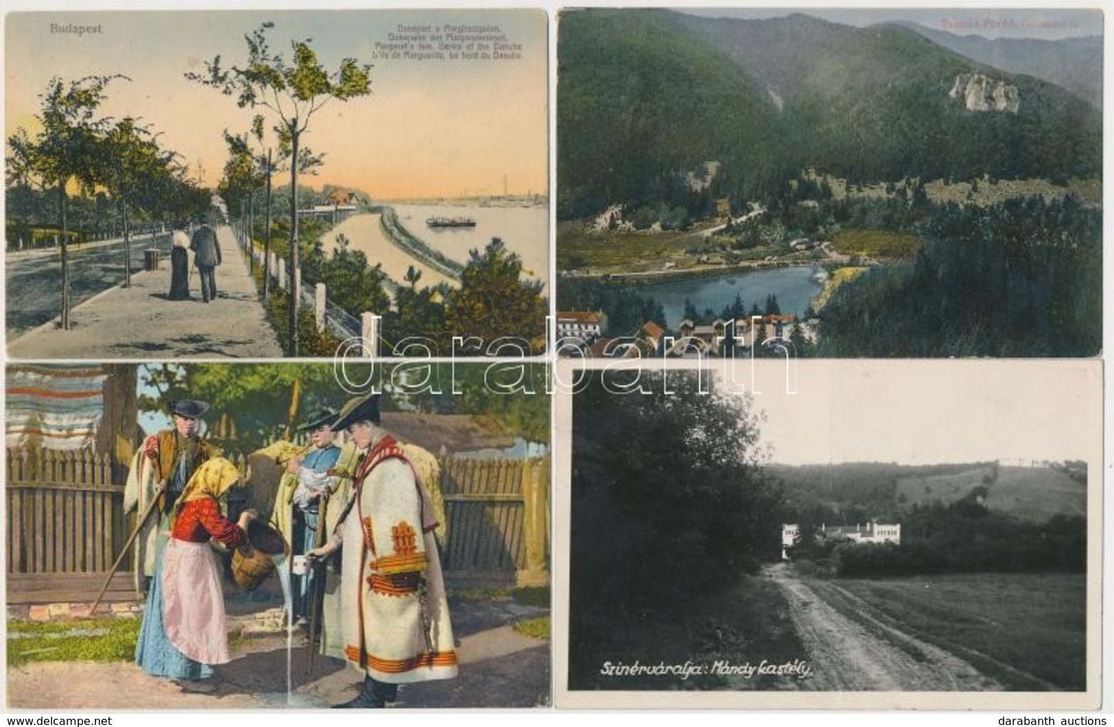 ** * 72 Db RÉGI Képeslap: Magyar és Külföldi Városok, Motívumlapok / 72 Pre-1945 Postcards: Hungarian And European Towns - Ohne Zuordnung