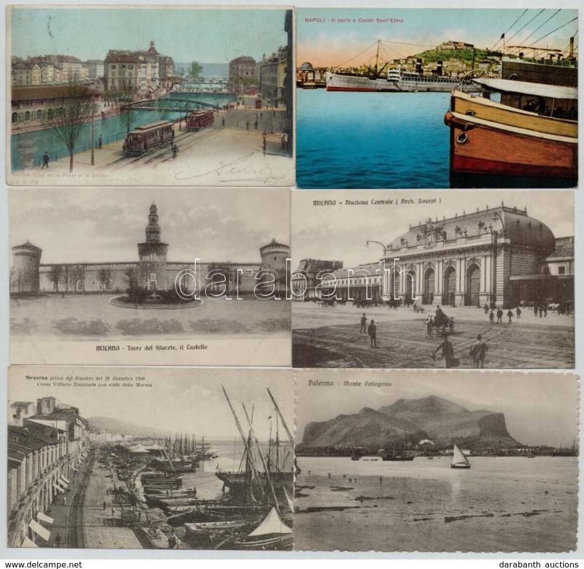 ** * 67 Db RÉGI Olasz Városképes Lap / 67 Italian Town-view Postcards - Zonder Classificatie