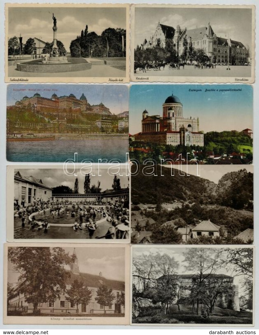 ** * 60 Db Magyar Városképes Lap Az 50-es évekből / 60 Hungarian Town-view Postcards From 1950's - Ohne Zuordnung