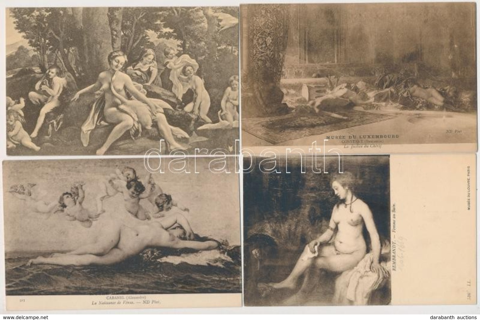 ** 57 Db RÉGI Erotikus Művészlap / 57 Pre-1945 Erotic Art Postcards - Ohne Zuordnung