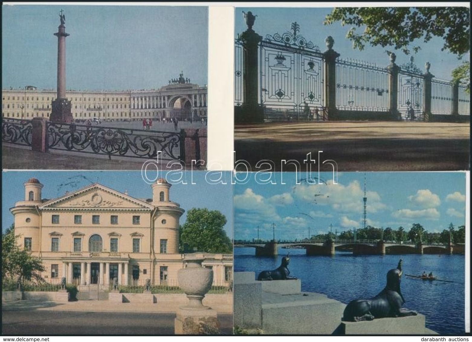 ** * 100 Db MODERN Díjjegyes Szovjet Városképes Lap, Főleg Moszkva és Leningrad / 100 Modern Soviet Town-view Postcards, - Zonder Classificatie