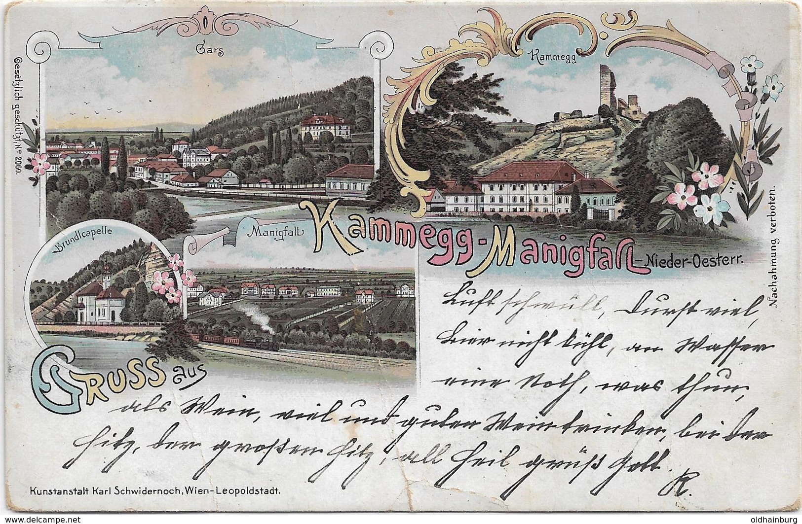 3047r: AK 3571 Manigfall, Gruß Aus...., RR- Heimatbeleg Der Kleingemeinde Aus 1898 - Gars Am Kamp