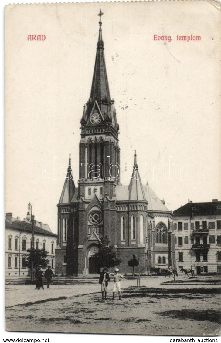 T2/T3 1910 Arad, Evangélikus Templom / Church (EK) - Non Classificati