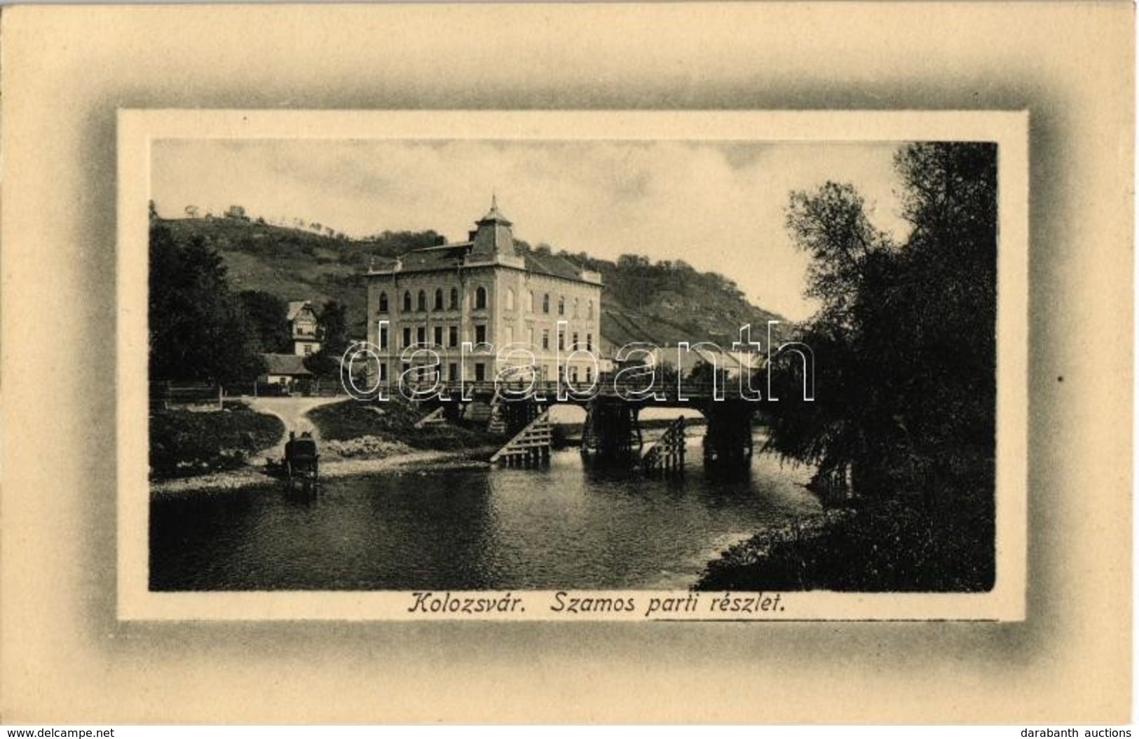 ** T1 Kolozsvár, Cluj; Szamos Parti Reszlet, Híd. Rigó Árpád Utóda Kiadása / Somes River, Bridge - Zonder Classificatie