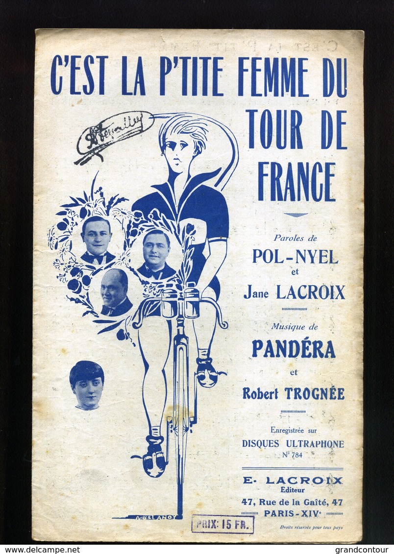 LOT DE PARTITIONS  THEME  TOUR DE FRANCE (rare) - Cyclisme