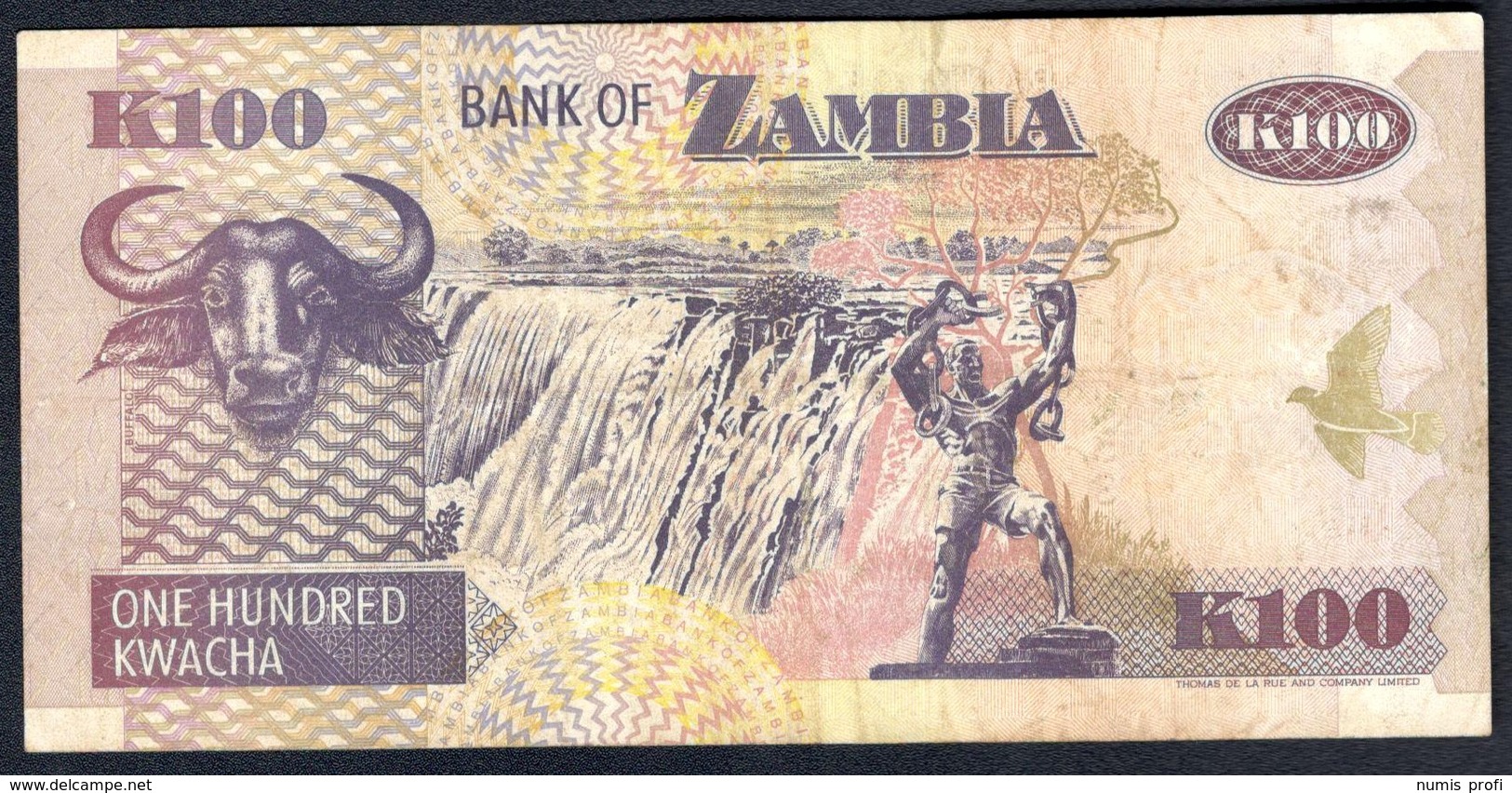 Zambia - 100 Kwacha 1992 - P38a - Zambie