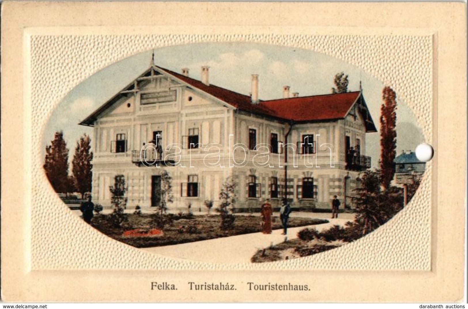 T4 1913 Felka, Poprád-Felka, Velká Pod Tatrou, Poprad-Velká (Tátra, Magas Tátra, Vysoké Tatry); Turistaház. Kiadják Krom - Zonder Classificatie