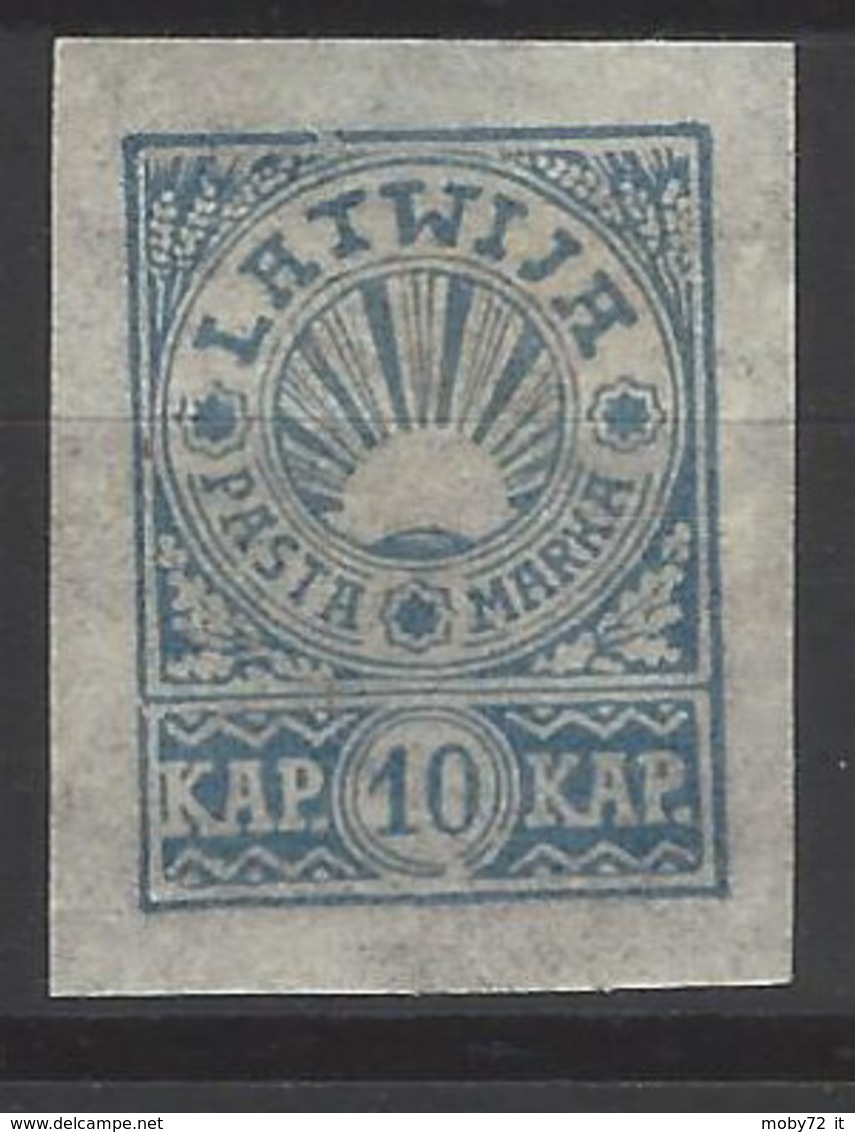 Lettonia - 1919 - Nuovo/new MH - Stemma - Mi N. 24 - Letland