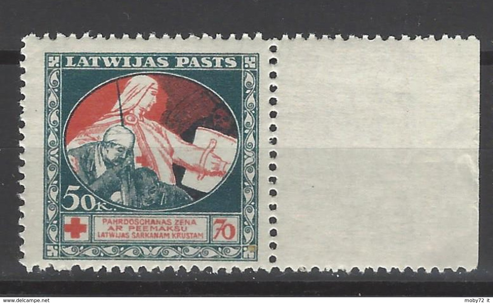Lettonia - 1920 - Nuovo/new MH - Croce Rossa - Mi N. 53 - Lettonia