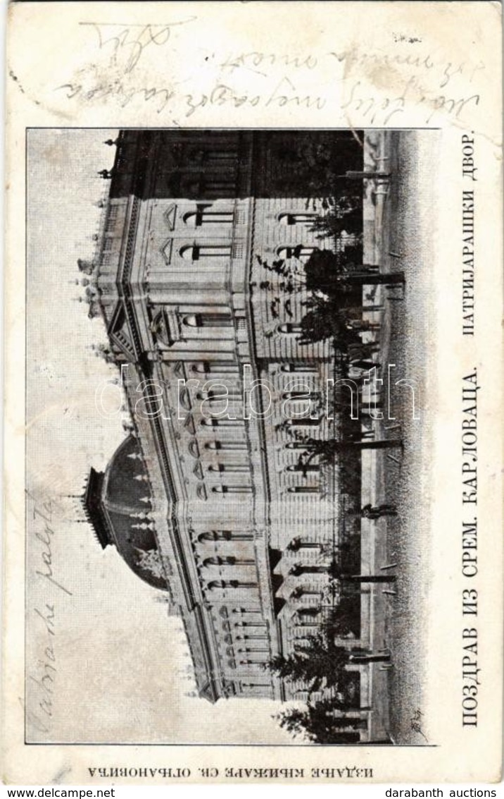 T2 1902 Karlóca, Karlovitz, Sremski Karlovci; Patriarchátusi Palota / Palace Of Patriarchate - Zonder Classificatie
