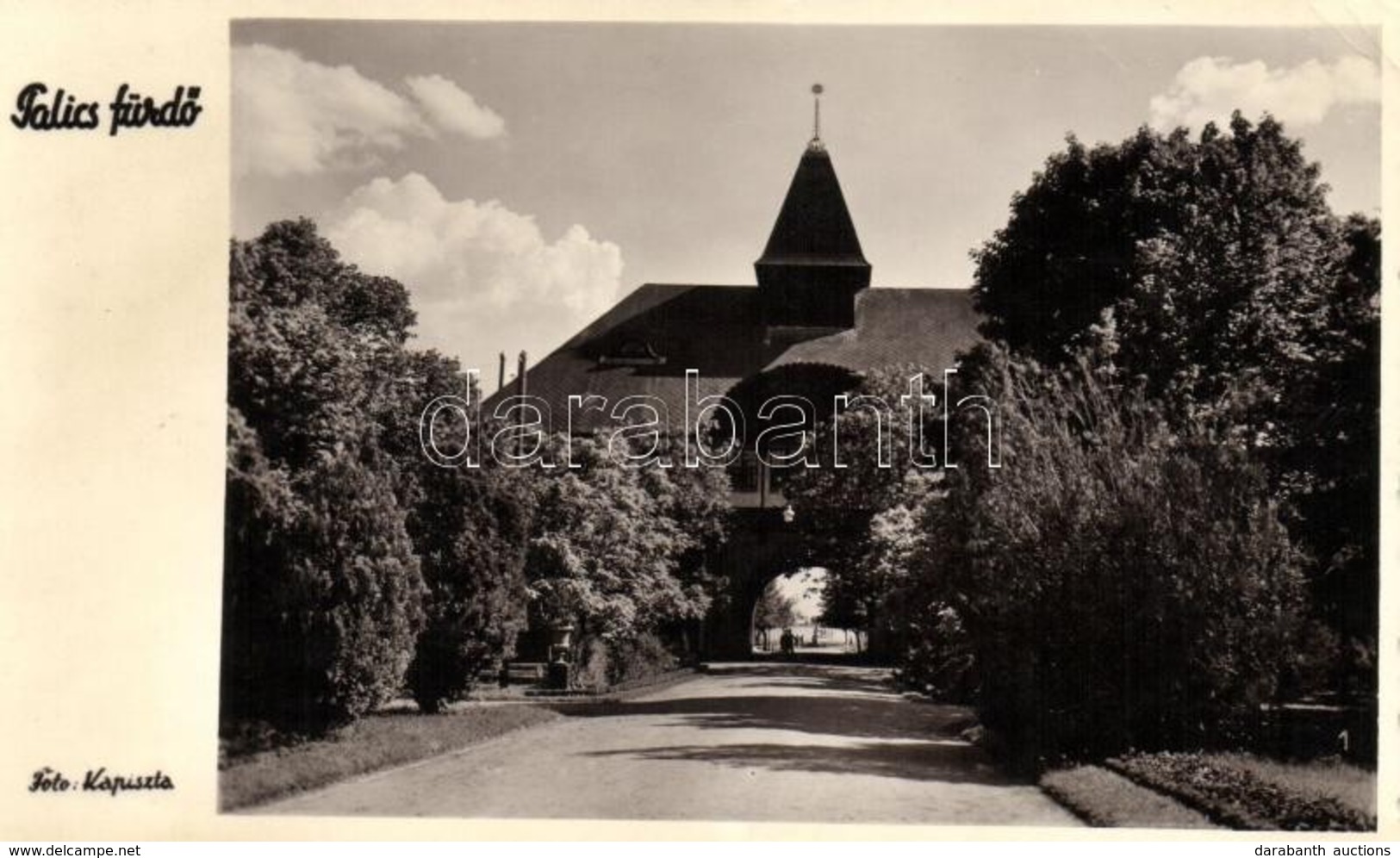 T2/T3 Palicsfürdő, Palic; A Fürdő Bejárata / Spa Entrance, Foto Kapiszta (EK) - Zonder Classificatie