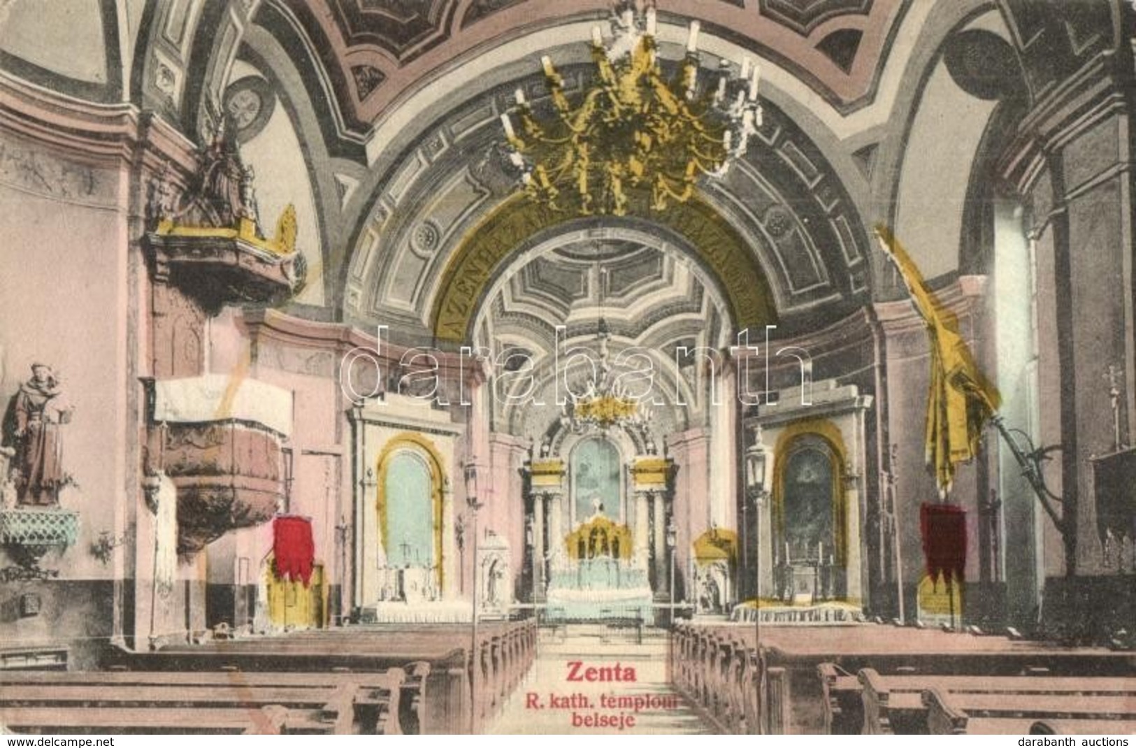 T2/T3 Zenta, Senta; Római Katolikus Templom, Belső / Roman Catholic Church Interior (EK) - Zonder Classificatie