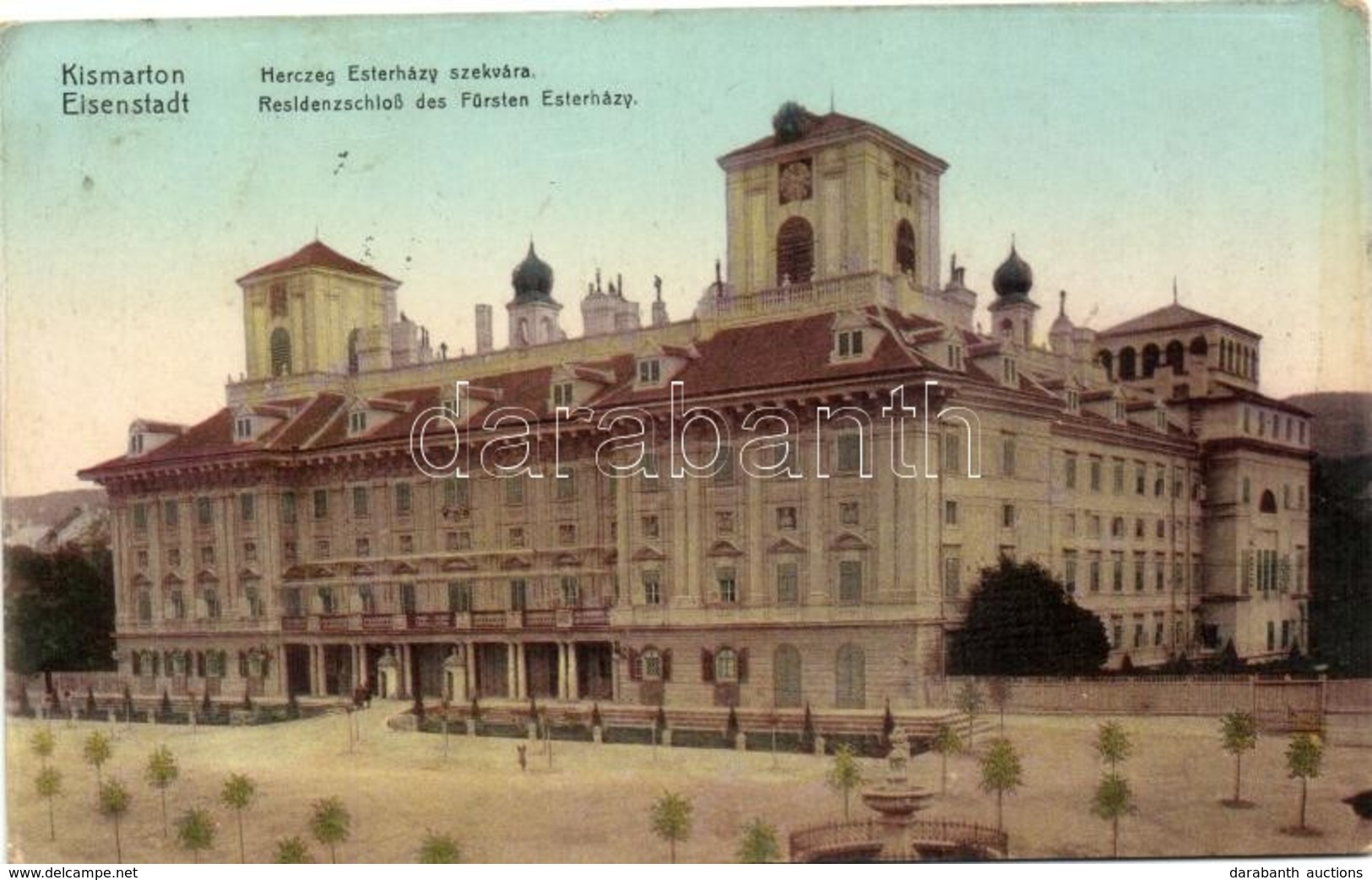 T2/T3 1911 Kismarton, Eisenstadt; Herceg Esterházy Székvára. Kern Victor Kiadása / Castle - Zonder Classificatie