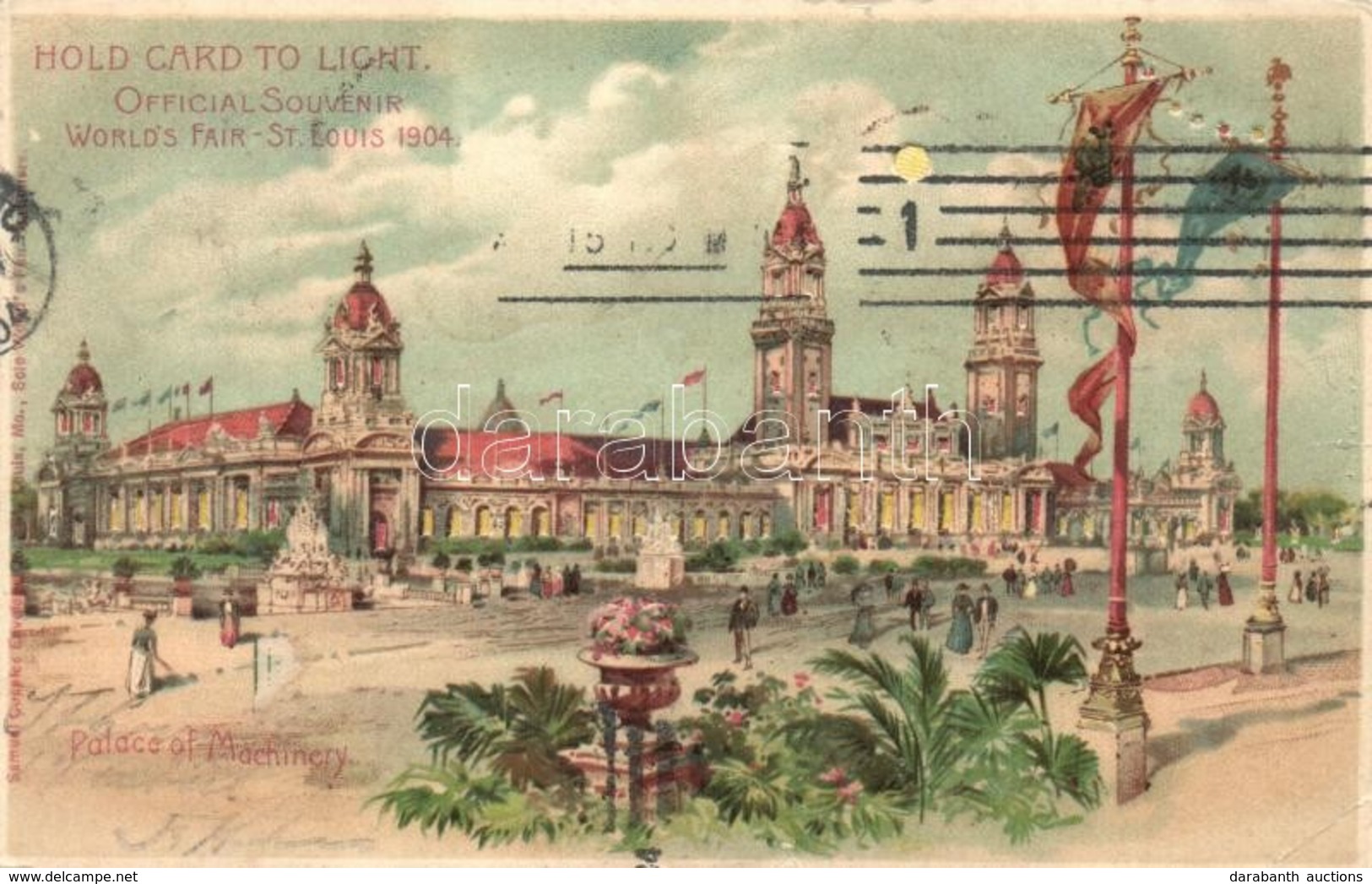 * T2/T3 1904 Saint Louis, St. Louis; World's Fair, Palace Of Machinery. Hold To Light Litho (EK) - Zonder Classificatie