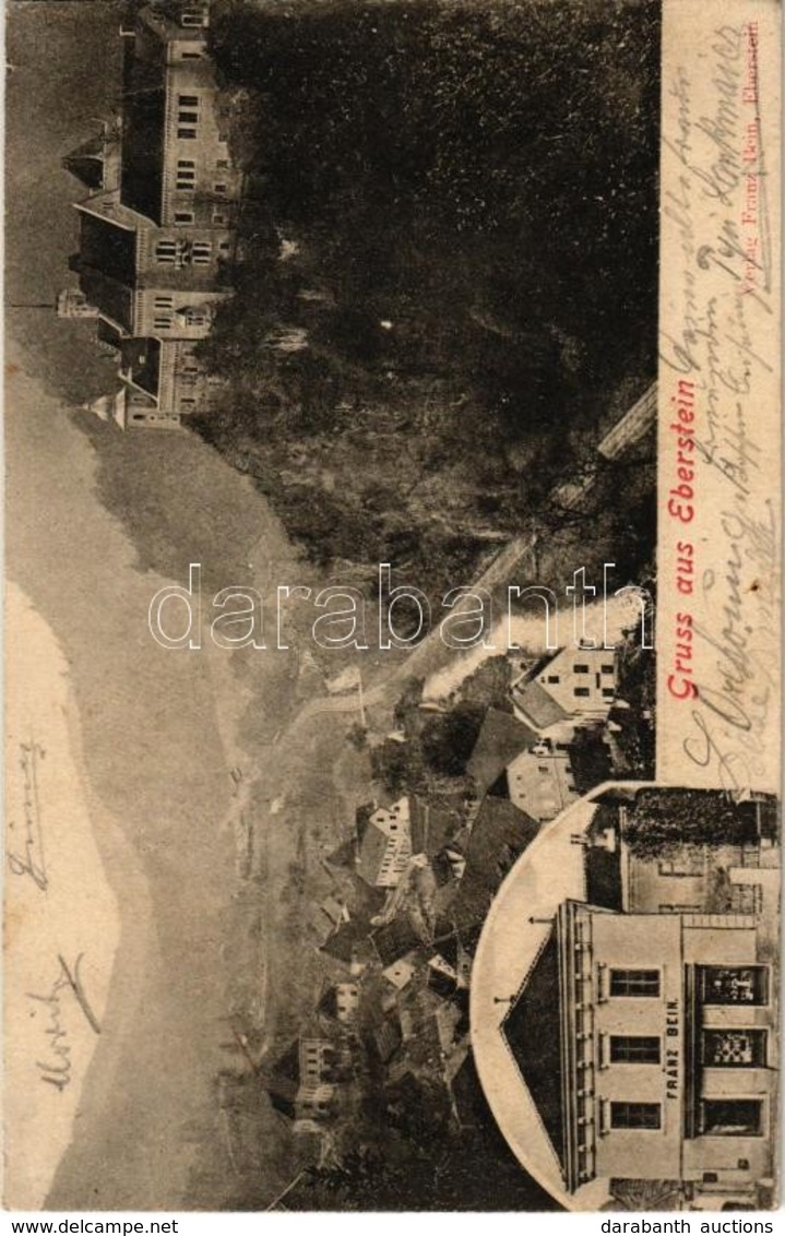 T2 1902 Eberstein, General View With Eberstein Castle, Shop Of Franz Bein - Non Classificati