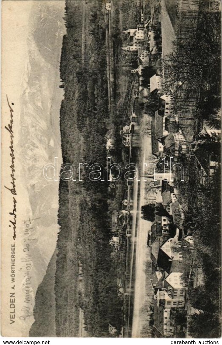 T2 1907 Velden Am Wörther See, General View. Verlag Karl Hanel No. 176. Orig. Aufn. K. Frank - Zonder Classificatie