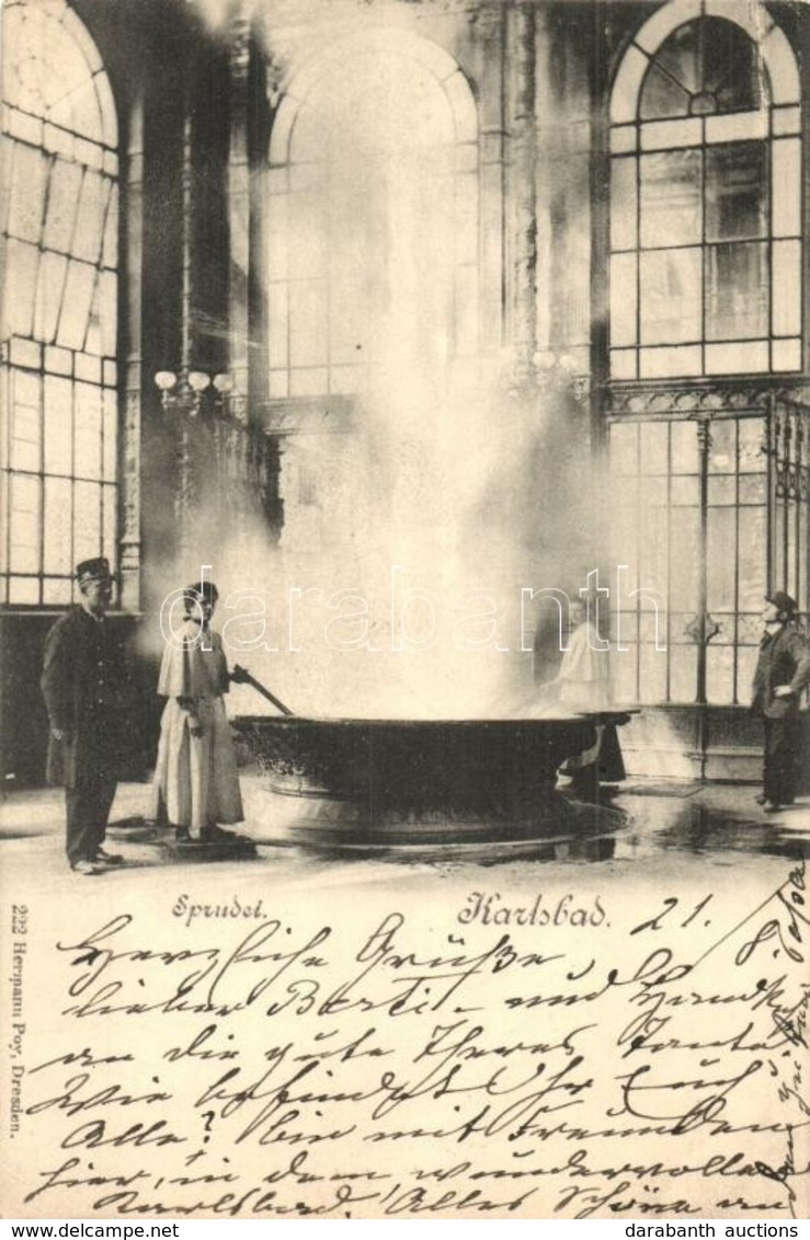 T2 1901 Karlovy Vary, Karlsbad; Sprudel / Fountain - Zonder Classificatie