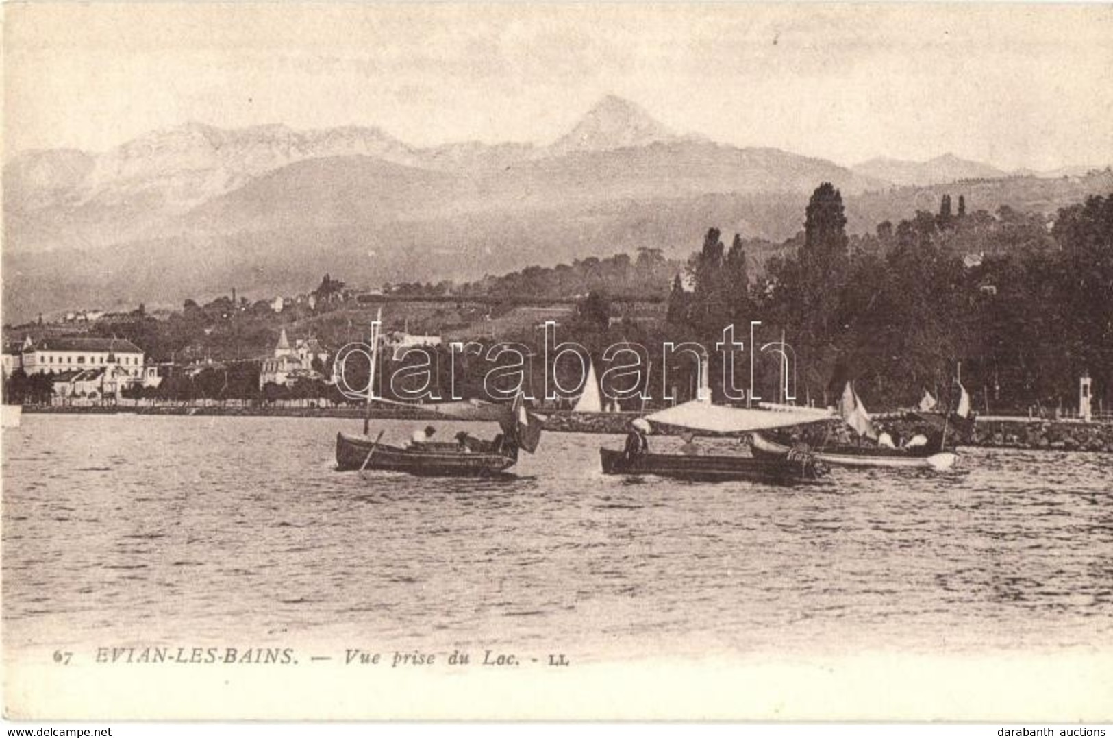 ** T2 Évian-les-Bains, Vue Prise Du Lac / Lake, Boats - Zonder Classificatie