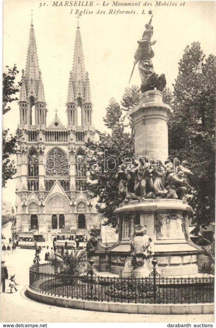 * T2 Marseille, Le Monument Des Mobiles, L'Eglise Des Réformés / Monument, Church - Zonder Classificatie