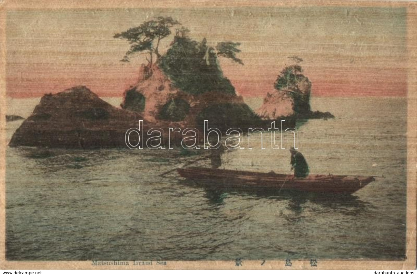 * T2/T3 1921 Matsushima Island Sea. Wooden Postcard (EK) - Zonder Classificatie