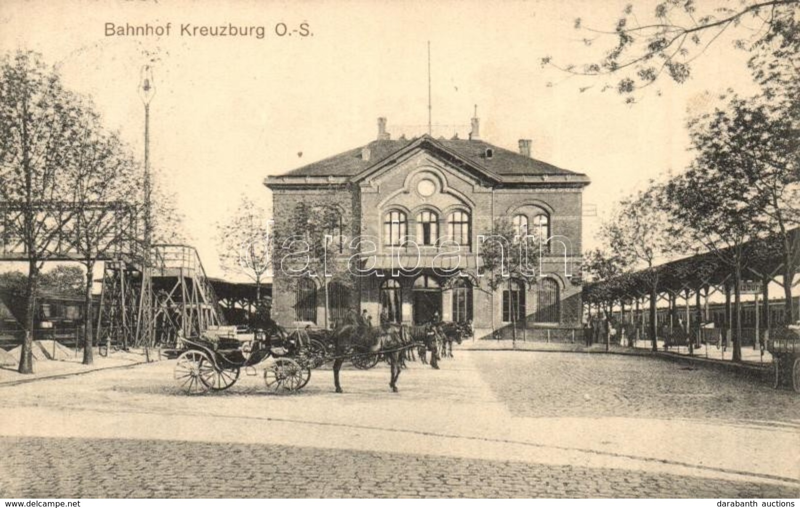 T2 Kluczbork, Kreuzburg O.S.; Bahnhof / Railway Station, Chariots - Zonder Classificatie
