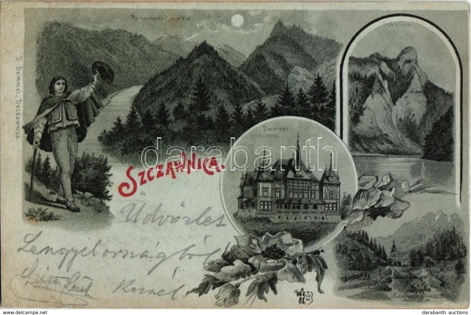 T3 1900 Szczawnica, Przechodki Wielkie, Dworzec Goscinny, Sokolica, Czerwony Klasztor / Mountain Peaks, Spa Hotel, Cerve - Zonder Classificatie