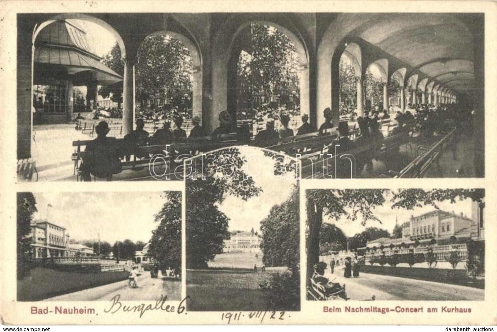 T2 1911 Bad Nauheim, Beim Nachmittags-Concert Am Kurhaus / At The Afternoon Concerts In The Spa - Zonder Classificatie