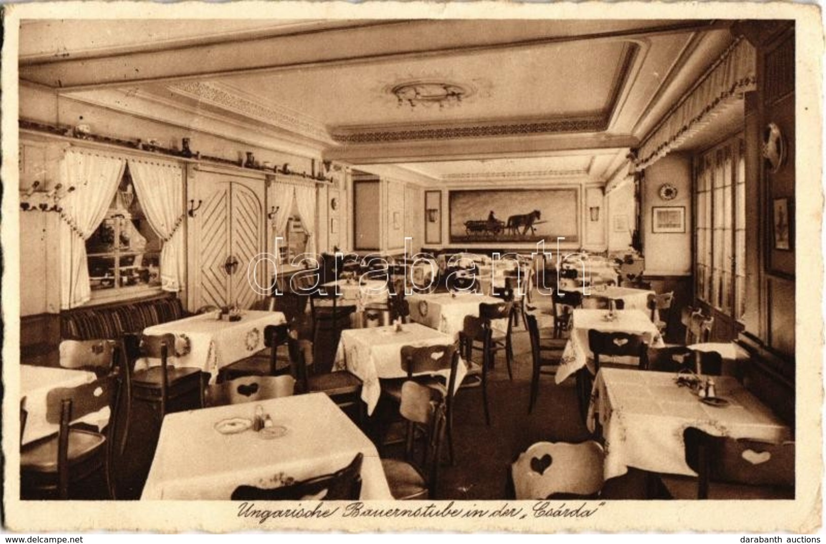 * T2/T3 Berlin, Engelhardt; Ungarische Bauernstube In Der 'Zur Csárda' / Hungarian Restaurant Interior. Hungarica / Hung - Zonder Classificatie