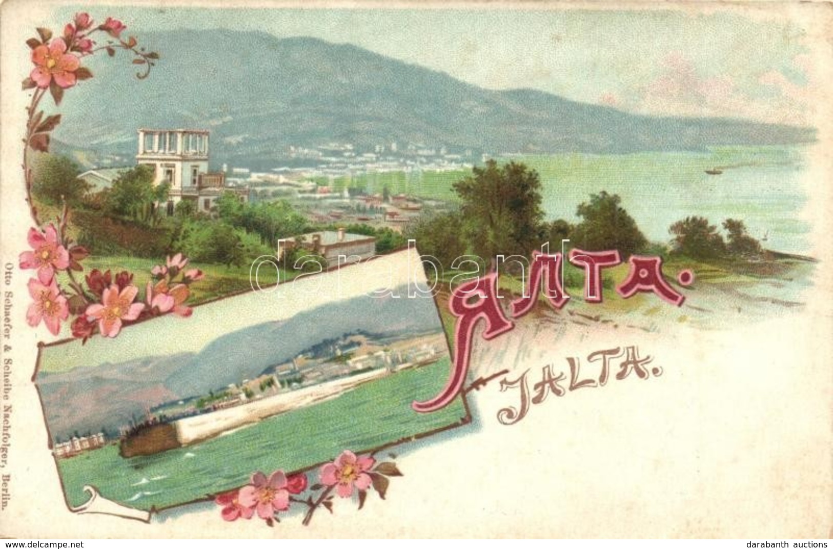 ** T2 Yalta, Jalta; Art Nouveau, Floral, Litho - Zonder Classificatie