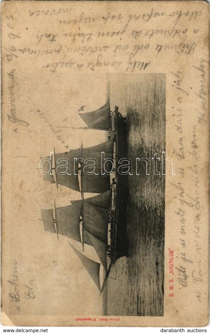 T2/T3 1903 SMS Nautilus Az Osztrák-Magyar Haditengerészet ágyúnaszádja / SM Schiff 'Nautilus' Kanonenboot / Austro-Hunga - Ohne Zuordnung