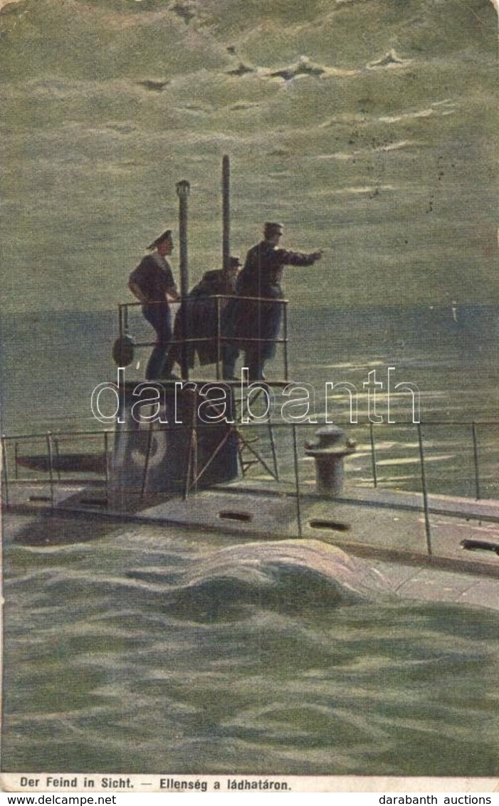 T2/T3 Ellenség A Láthatáron / Der Feind In Sicht. K.u.K. Kriegsmarine Art Postcard. G.G.W.II. Nr. 129. + K.u.K. Heeresba - Non Classificati