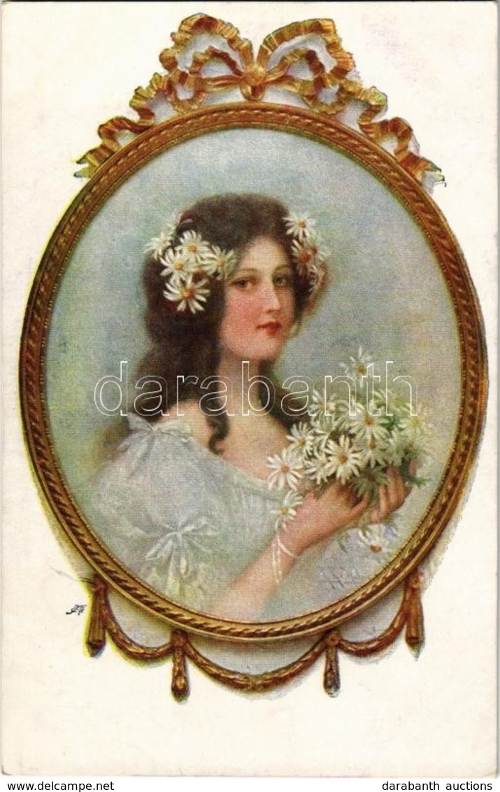 ** T1/T2 Portrait Of A Lady. M. Munk Wien Nr. 1163. - Zonder Classificatie