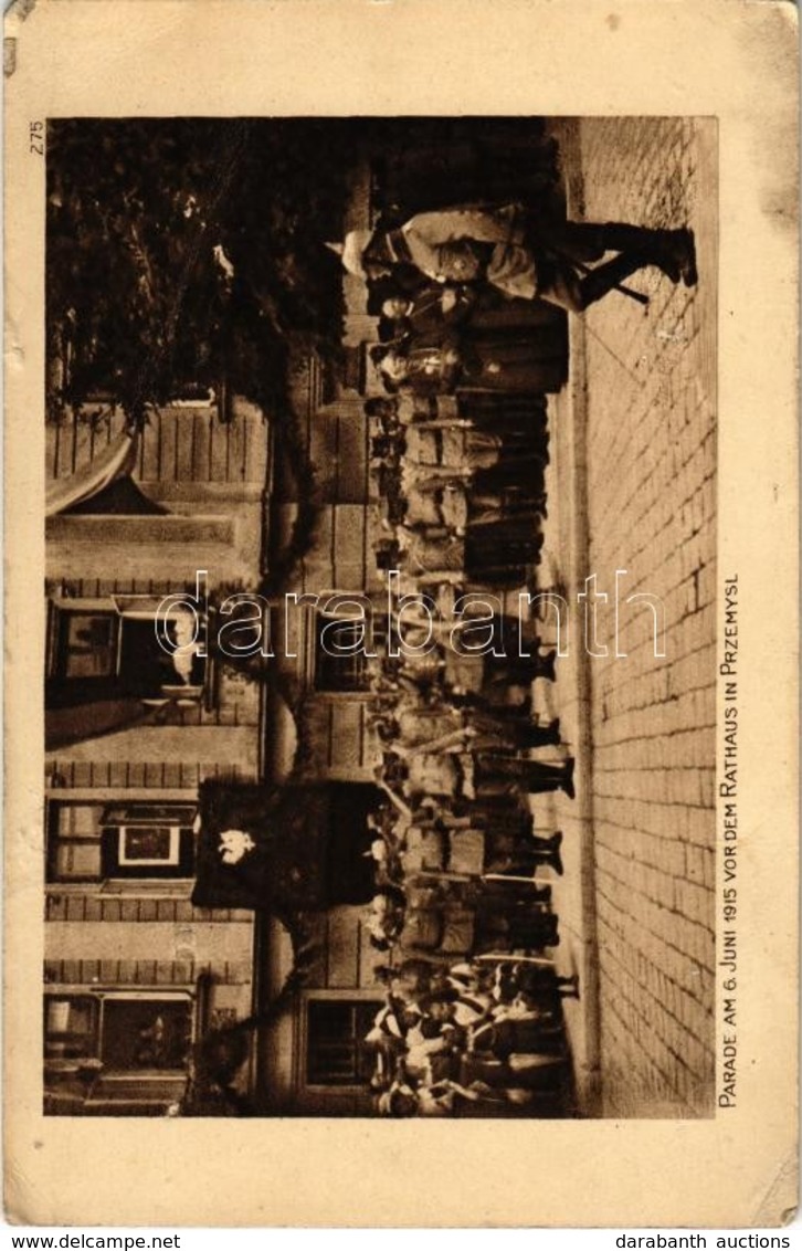 ** T3 Parade Am 6. Juni Vor Dem Rathaus In Przemysl. Der Krieg 1914/15 Oesterreich-Ungarn. Reinertrag Für Die Ostpreusse - Zonder Classificatie