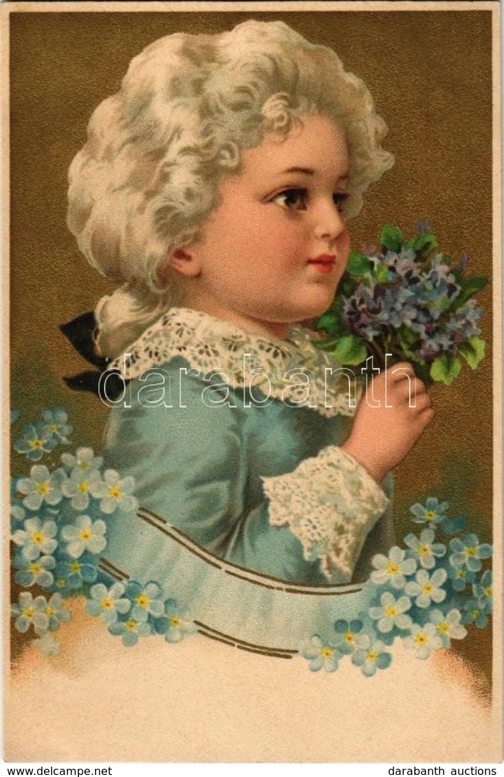 ** T1 Boy With Flowers. Golden Litho - Zonder Classificatie