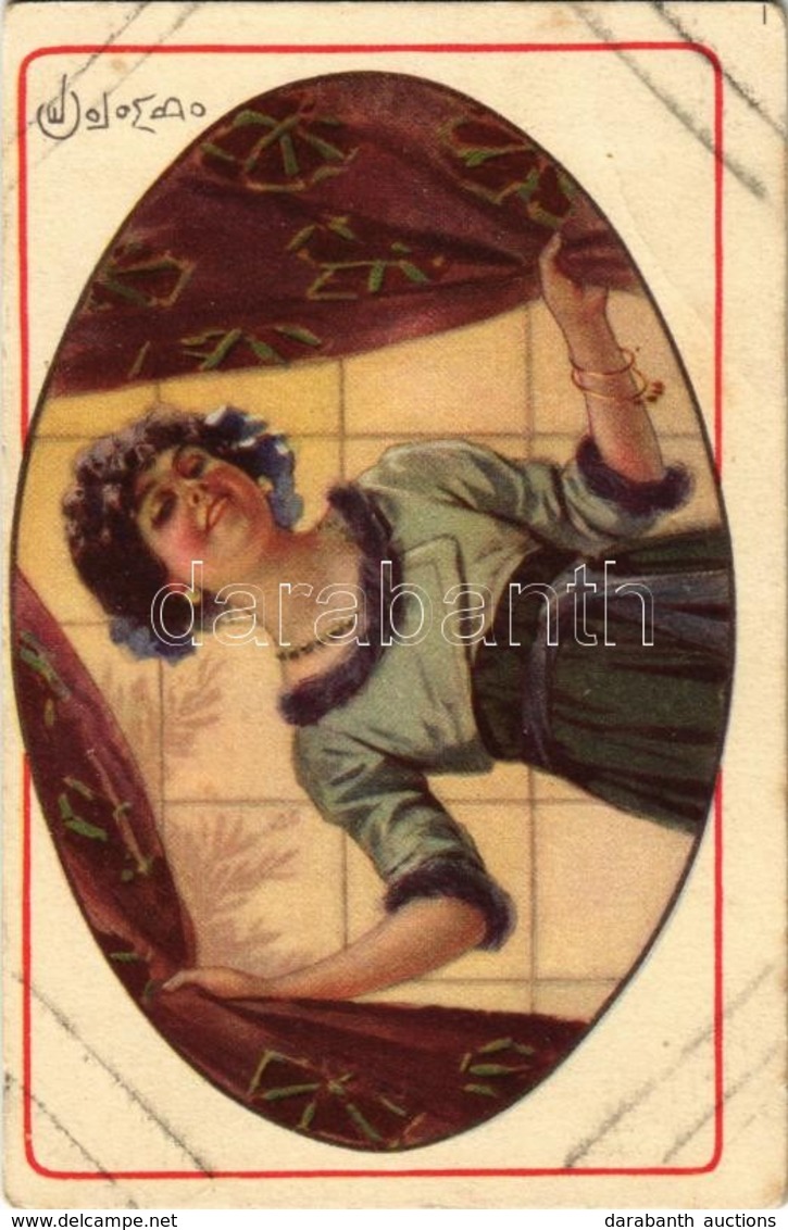 ** T2/T3 Italian Art Postcard. Lady 973-1. S: Colombo  (EB) - Zonder Classificatie