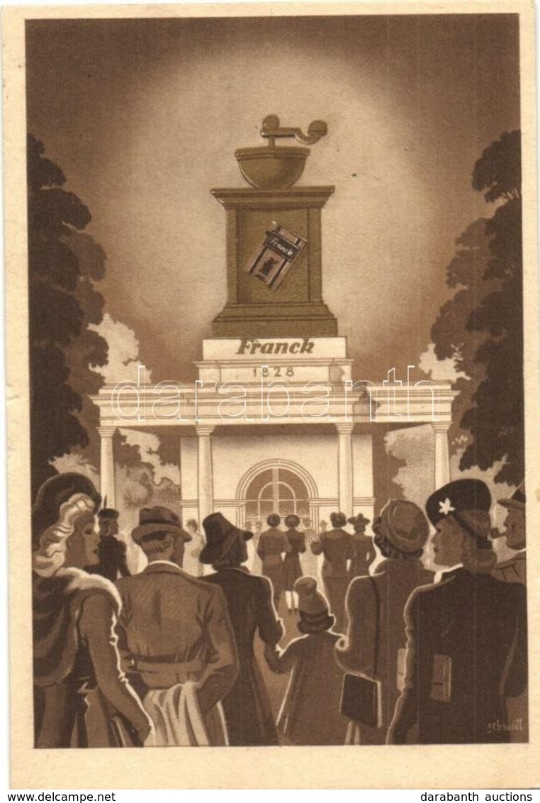 ** T1 1941 Budapesti Nemzetközi Vásár, Franck Kávé Pavilonja, Reklám, Klösz / Hungarian Coffee Advertisement S: Gebhardt - Zonder Classificatie