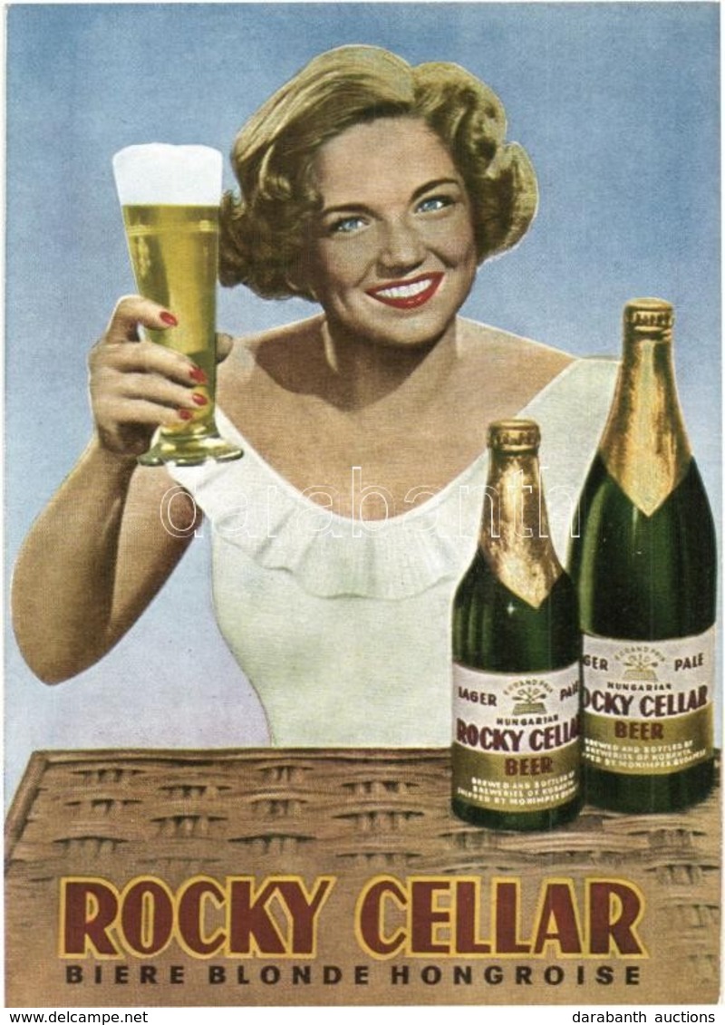 ** T1 Rocky Cellar Biere Blonde Hongroise. Magyar Sörreklám / Hungarian Beer Advertisement - Non Classés