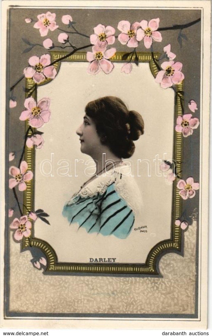 ** T1/T2 Darley. Art Nouveau, Floral. Reutlinger - Zonder Classificatie