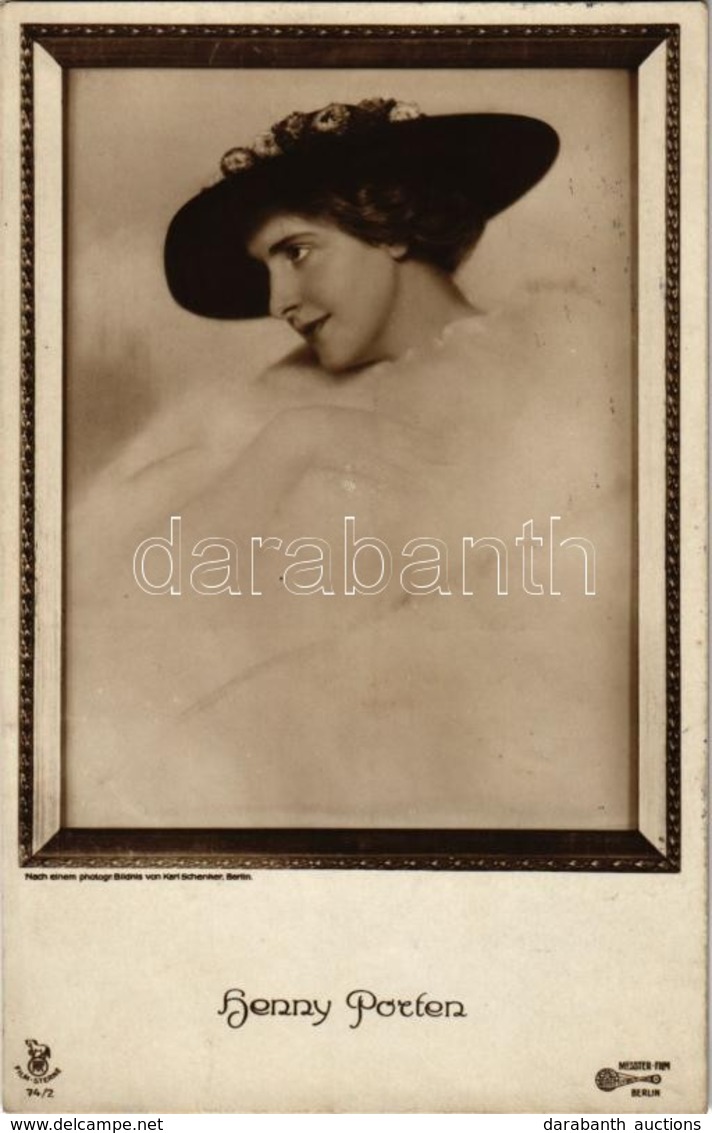 T2 1919 Henny Porten, German Actress. Film-Sterne 74/2. Photo Karl Schenker - Zonder Classificatie