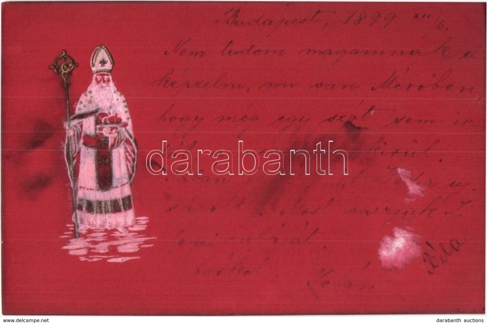 T3 1899 Mikulás / Saint Nicholas. Emb.  (fl) - Non Classificati