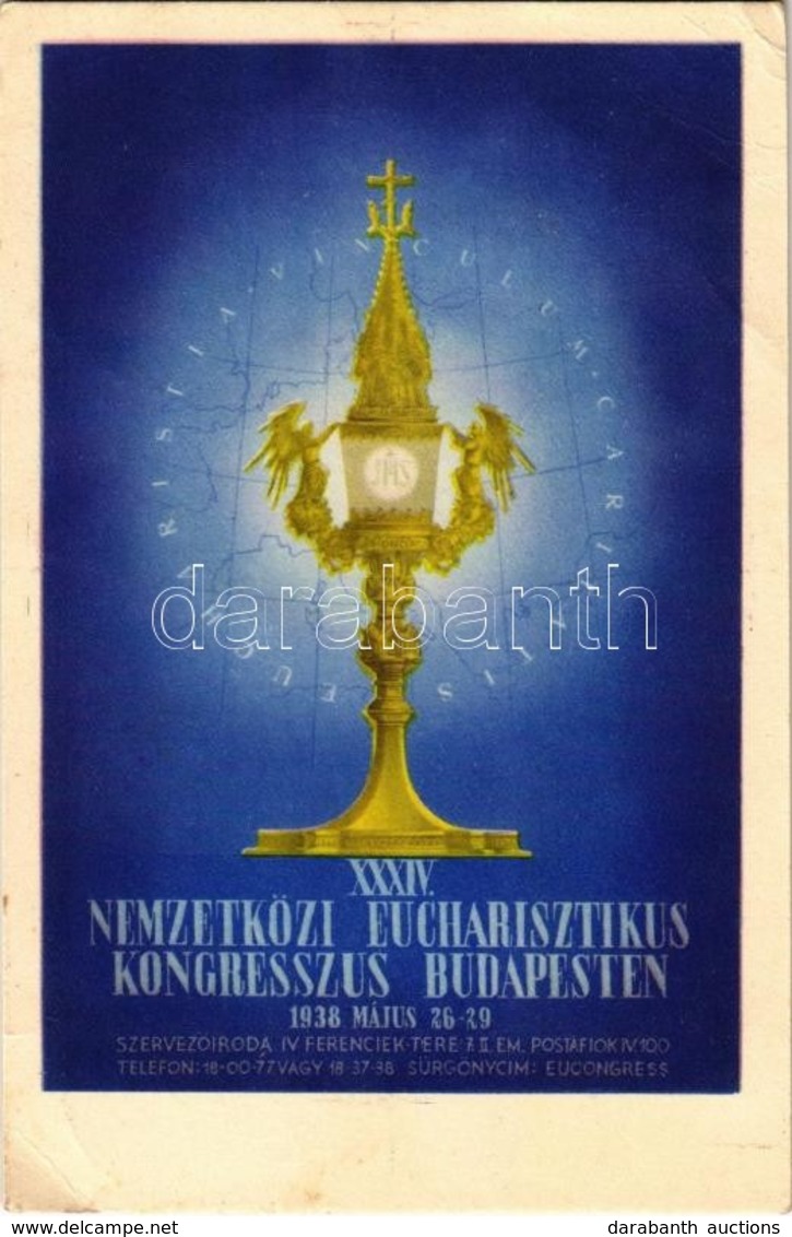 T2/T3 1938 Budapest XXXIV. Nemzetközi Eucharisztikus Kongresszus / 34th International Eucharistic Congress (EK) - Zonder Classificatie