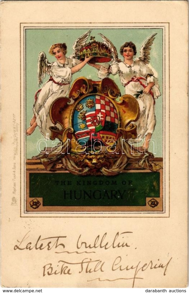 T2/T3 Magyar Királyi Címer / The Kingdom Of Hungary, Coat Of Arms. Raphael Tuck & Sons Heraldic Postcard No. 3317. Litho - Zonder Classificatie